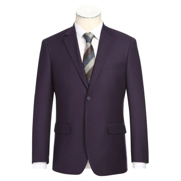 2-Piece | Grape | Slim Fit | Single-breasted | Notch Lapel Suit