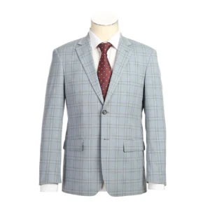 Mint | Plaid | Notch Lapel | Slim Fit Suit