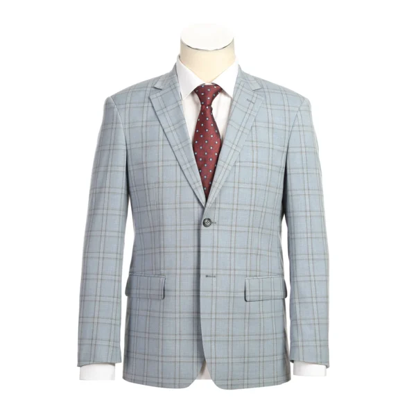 Mint | Plaid | Notch Lapel | Slim Fit Suit