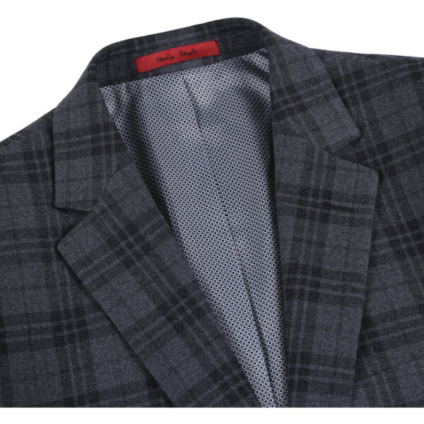 Shades of Grey | Plaid | Notch Lapel | Slim Fit Suit - Image 4
