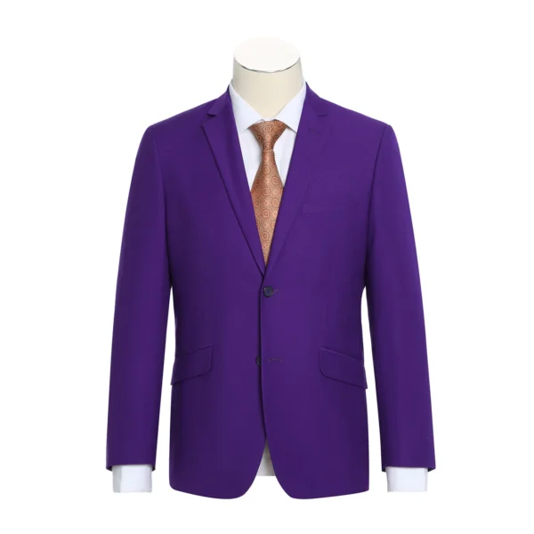 Purple | Single-breasted | Notch Lapel | Slim Fit Suit