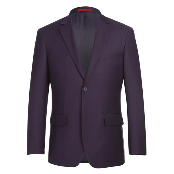 2-Piece | Grape | Slim Fit | Single-breasted | Notch Lapel Suit - Image 2