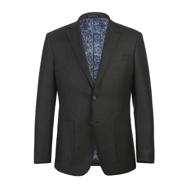 Charcoal | Notch Lapel | Slim Fit Suit - Image 2