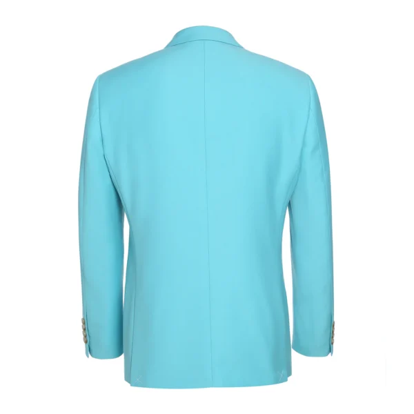 Light Turquoise | Single-breasted | Notch Lapel | Slim Fit Suit - Image 3