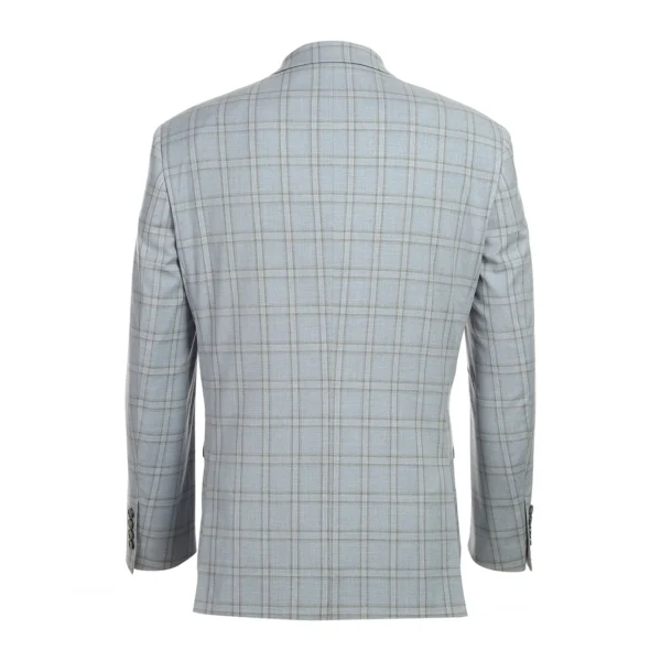 Mint | Plaid | Notch Lapel | Slim Fit Suit - Image 3