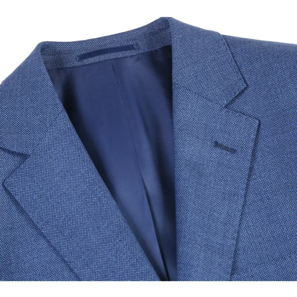 Blue | Wool Blend | Notch Lapel | Slim Fit Suit - Image 3