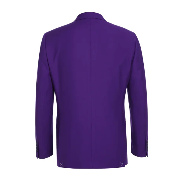 Purple | Single-breasted | Notch Lapel | Slim Fit Suit - Image 3