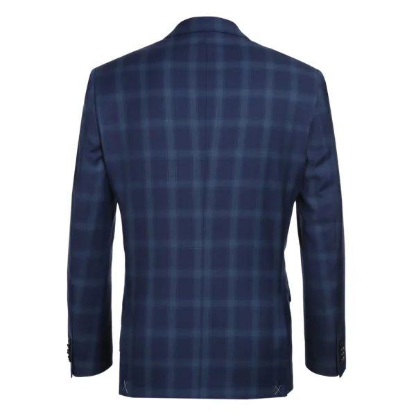 Navy | Sage | Plaid | Notch Lapel | Modern Fit Suit - Image 2