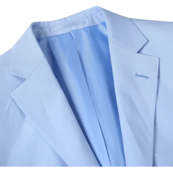 Pastel Blue | Notch Lapel | Slim Fit Suit - Image 4