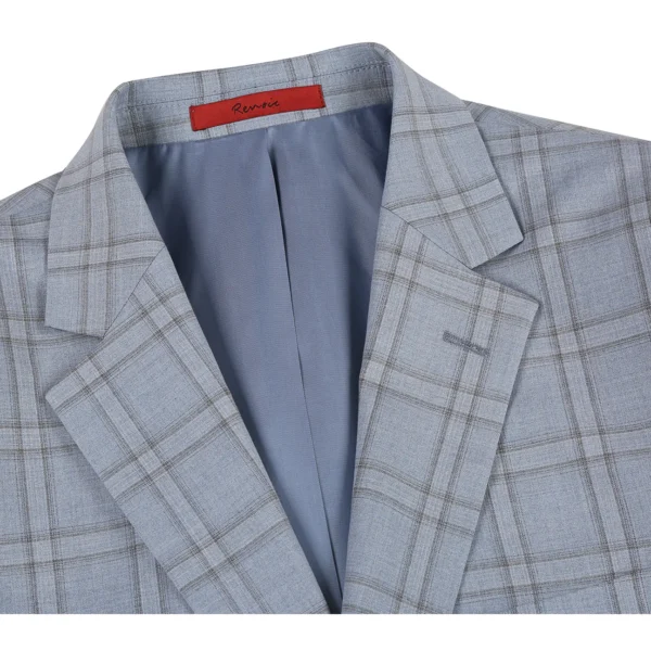Mint | Plaid | Notch Lapel | Slim Fit Suit - Image 4