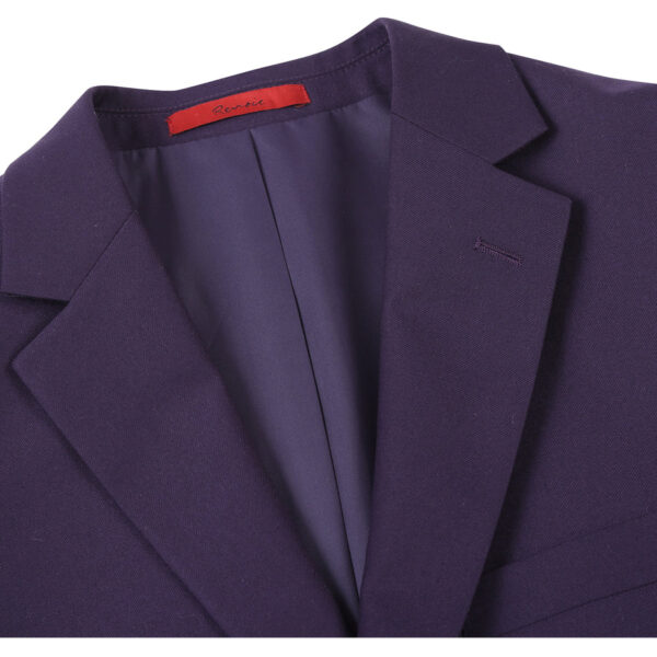 2-Piece | Grape | Slim Fit | Single-breasted | Notch Lapel Suit - Image 4