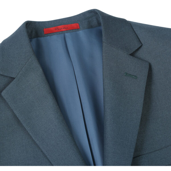Dark Cadmium Green | Slim Fit | Single-breasted | Notch Lapel Suit - Image 4