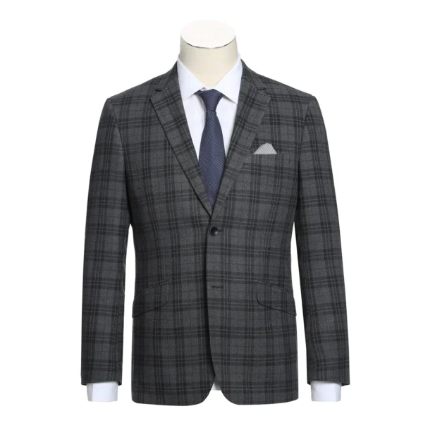 Shades of Grey | Plaid | Notch Lapel | Slim Fit Suit