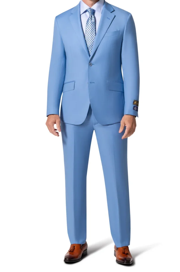 Sky Blue | Wool | Notch Lapel | Slim Fit Suit