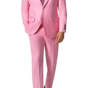 Pink | Wool | Hand-Tailored | Peak Lapel | Ticket Pocket | Modern Fit Suit