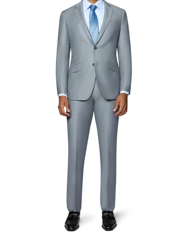 Silver Gray | Wool | Notch Lapel | Modern Fit Suit