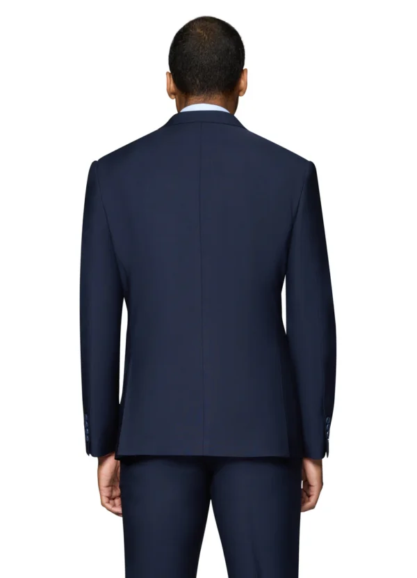 Solid Navy | Wool | Notch Lapel | Modern Fit Suit - Image 3