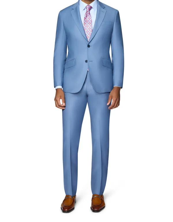 Maya Blue | Wool | Notch Lapel | Slim Fit Suit
