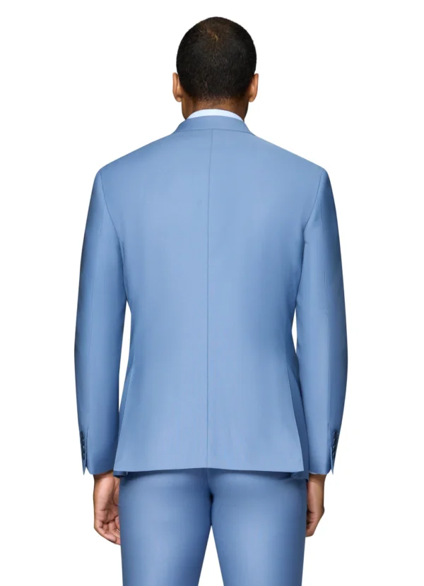 Maya Blue | Wool | Notch Lapel | Slim Fit Suit - Image 3