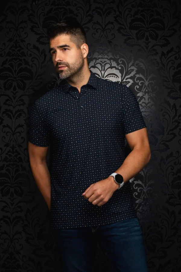 Black | Pin Dot | Polo
