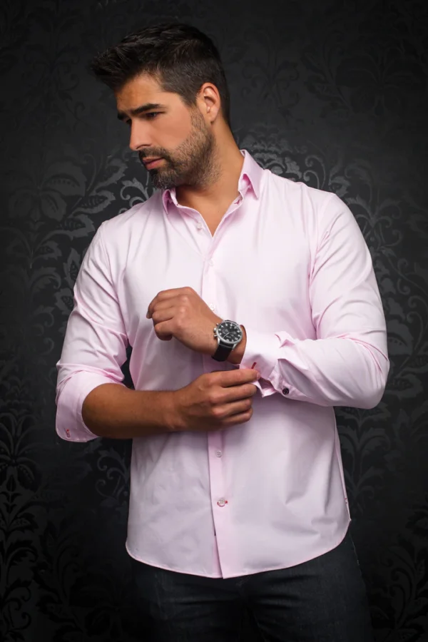 Solid Pastel Pink | Long Sleeved Shirt