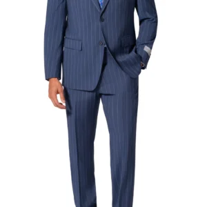 Navy | Pinstripe | Notch Lapel | Modern Fit Suit