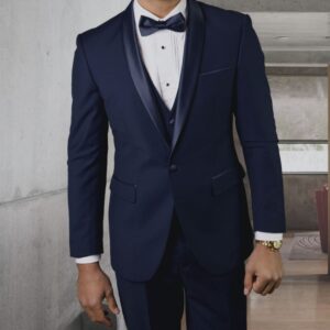 3 Piece | Midnight Navy | Shawl Lapel | Slim Fit Tuxedo