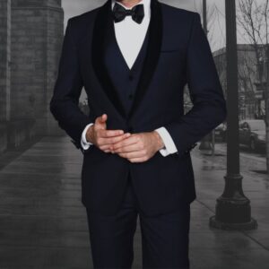 3 Piece | Black | Shawl Lapel | Slim Fit Tuxedo