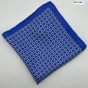 Royal Blue | White | Polka Dot | Silk Pocket Square