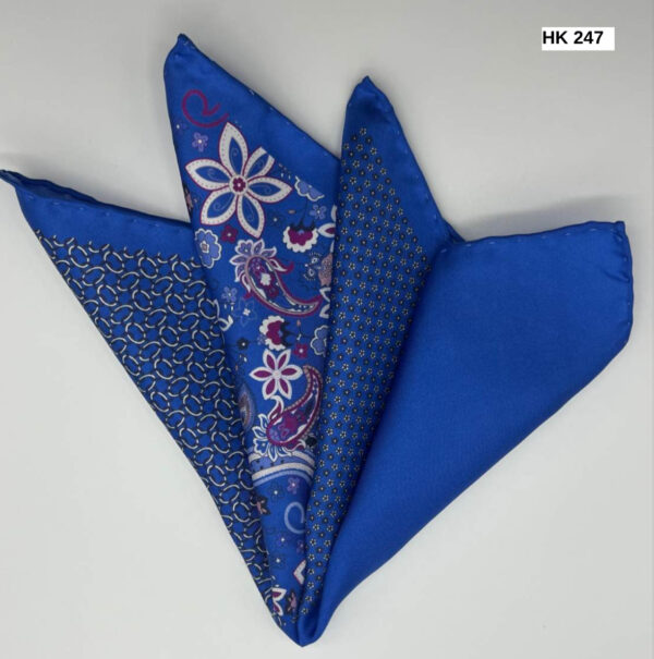 Royal Blue | Print | Silk Pocket Square