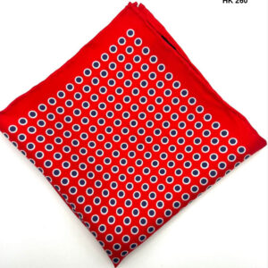 Red | Black | Polka Dot | Silk Pocket Square