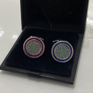 Jade | Sapphire and Silver Cufflink