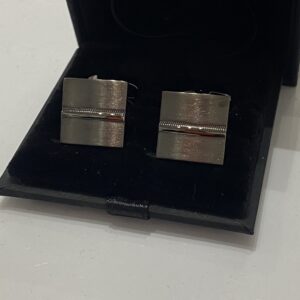 Square Shaped Pewter Cufflink