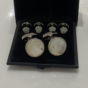 Mother of Pearl Cufflink Stud Set