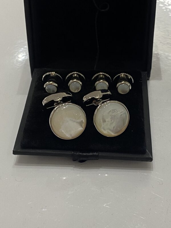 Mother of Pearl Cufflink Stud Set