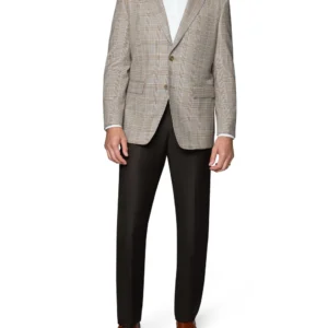 Tan | Plaid | Wool | Modern Fit | Sport Coat