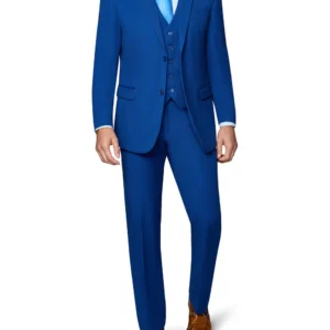 3 Piece | Cobalt Blue | Notch Lapel | Slim Fit Suit
