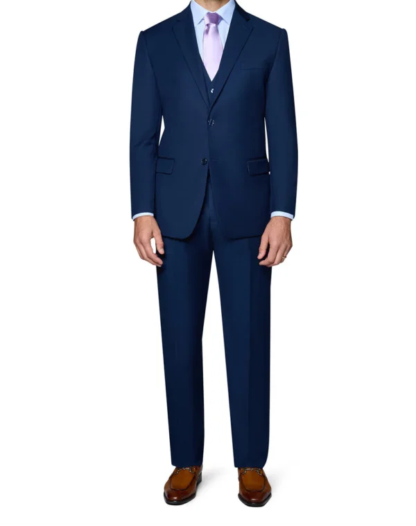 3 Piece | New Blue | Notch Lapel | Slim Fit Suit