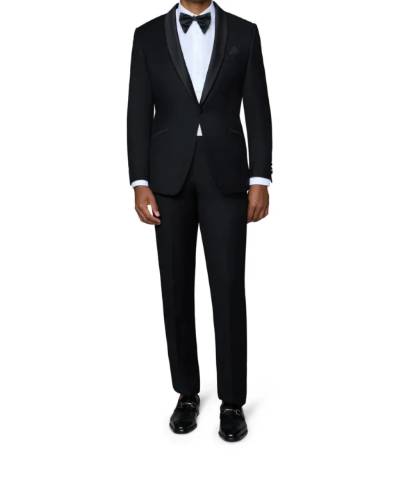 2 Piece | Black | Shawl Lapel | Slim Fit Tuxedo
