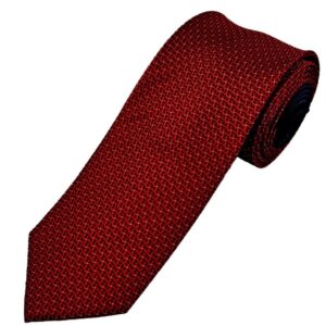 Blood Red | Textured | Silk Tie