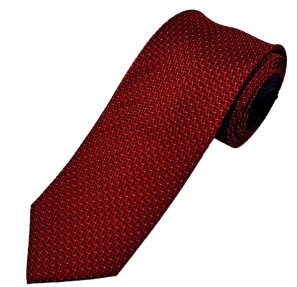Blood Red | Textured | Silk Tie