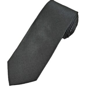 Charcoal | Pin Dot | Silk Tie