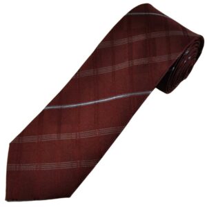 Wine | Stripe | Silk Tie