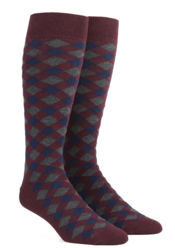 Blue | Grey | Wine Red | Diamond | Socks