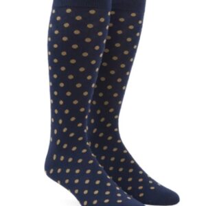 Beige and Dark Purple Polka Dot Socks