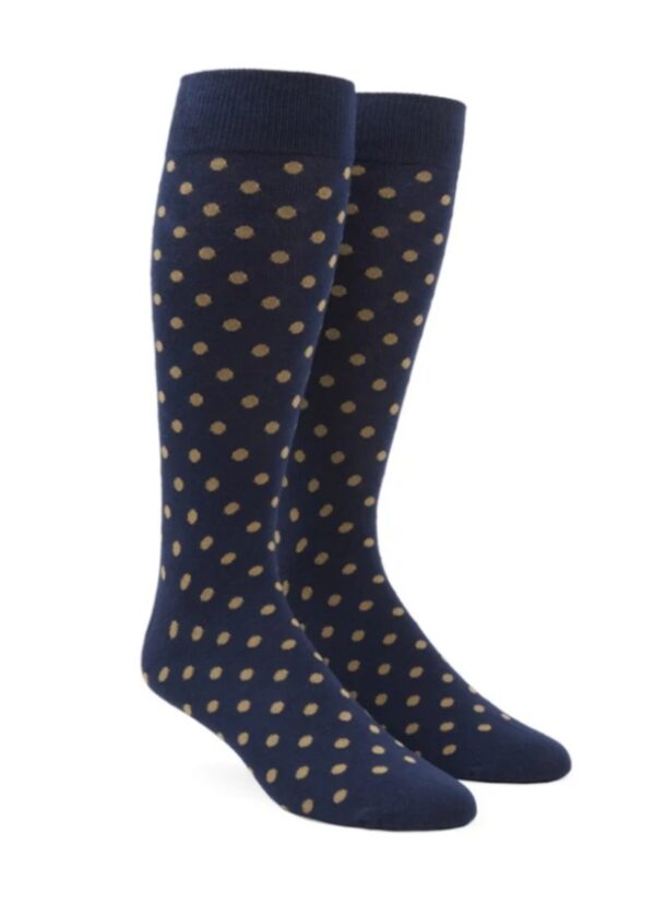 Beige | Dark Purple | Polka Dot | Socks
