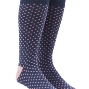 Light Pink and Purple Polka Dot Socks