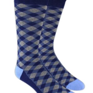 Shades Of Blue Print Socks