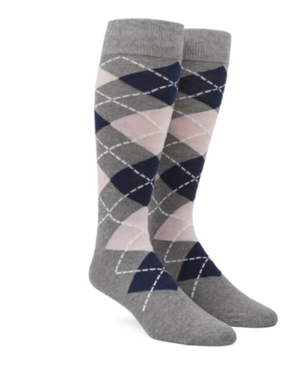 Beige | Light Grey | Navy Blue | Argyle Socks