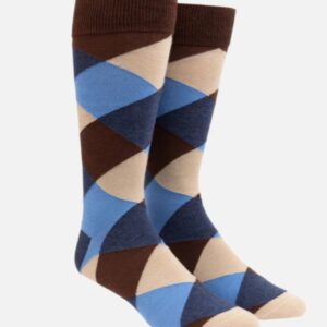 Beige | Navy Blue | Sky Blue and Burgundy Socks